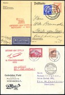 1932 8th South America Flight Advertising Envelope To Rio De Janeiro, Franked 50pf + 1rm Zeppelin Tied Nurnberg, Bears F - Andere & Zonder Classificatie