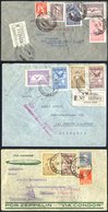 1934 3rd South America Return Flight Argentine Acceptance Standard & Reg Envelopes To Hamburg, Franked Various Airmails  - Other & Unclassified