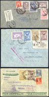 1934 3rd South America Return Flight Argentine Acceptance Standard & Reg Envelopes To Hamburg, Franked Various Airmails  - Altri & Non Classificati