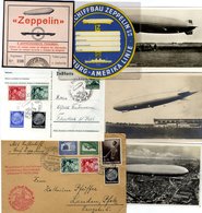 1937-39 Balance Of Collection Comprising Various Later Flight Cards, Zeppelin PPC's & Ephemera Such As Luggage Label, Vi - Autres & Non Classés