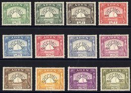 1937 Dhow Set, Perf SPECIMEN, Fine M, SG.1s/12s. (12) Cat. £800 - Autres & Non Classés