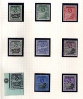 1922-56 Collection On Leaves Incl. 1922 Optd Set M, 1924-33 MSCA Set M Plus 1d Shade (SG.11d), 1934 Pictorial Defin Set  - Andere & Zonder Classificatie