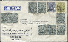 1938 Airmail Envelope To The USA With 3Ps (8), 3A, 6Ps & 4As, Cancelled 27.AP.38. Fine. - Otros & Sin Clasificación