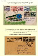 Postal History Of The Provisional Period In The First Half Of 1972 Following The Creation Of Bangladesh When Stamps Of P - Autres & Non Classés