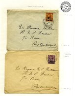 1921-23 Written Up Collection Of Covers, Postcards & Stamps, All With Constantinople Cancels, Two Are Registered, Others - Other & Unclassified