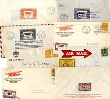 1926-33 Range Of Flown Covers Bearing Semi-official Stamps From 1926 Patricia Airways 25c Green & Red (CL13), 1939 Weste - Autres & Non Classés