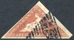 1853 1d Red-brown On Slightly Blued Paper, Good To Enormous Margins, Crisp Cancel, SG.3a. - Autres & Non Classés