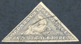 1862 6d Slate-lilac On Blued Paper, U (good Margins) With Part Oval Registered 1865 Cancel, SG.7c. - Autres & Non Classés