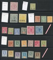 1887-1954 M Collection On Black Stock Leaves Incl. 1887 1r.12 Dull Rose, 1898 1r.50 On 2r.50, 2r.25 On 2r.50 (spot On Qu - Other & Unclassified