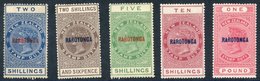 1921 Postal Fiscal High Value Set M, SG.76/80. (5) Cat. £275 - Autres & Non Classés