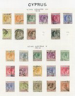 1881-1976 FU Collection On Leaves Incl. 1881 ½d On 1d Pl.205, Av U, 1882-94 To 9pi, KEVII To 18pi, 1912-15 To 12pi, 1924 - Autres & Non Classés