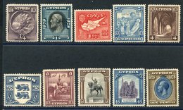 1928 50th Anniv Of British Rule Set, M - £1 Tiny Gum Thin, SG.123/132. (10) Cat. £300 - Other & Unclassified