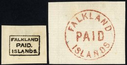 1869-76 Franks On Pieces, Both Very Fine, SG.FRI/2 Pieces. Cat. £300 - Otros & Sin Clasificación
