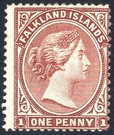 1878-79 1d Claret, Fresh O.g, Centred To Right Side, SG.1. (1) Cat. £700 - Other & Unclassified