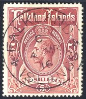 1912-20 5s Red, Superb U, C.d.s Code 'C' 4th March 1916, SG.67. (1) Cat. £120 - Other & Unclassified