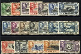 1938 KGVI Defin Set, Complete VFU Incl. Extra 1s Shade, All Fine C.d.s's, SG.146/163. (19) Cat. £225 - Other & Unclassified