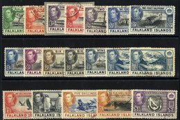 1938 KGVI Defin Set, Complete VFU Incl. Extra 1s Shade, All Fine C.d.s's, SG.146/163. (19) Cat. £225 - Otros & Sin Clasificación