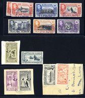 1938-50 £1, 10s Black & Orange (minor Perf Tones), 2/6d, 1/3d, 2½d, 1d (2), All Fine U, South Georgia C.d.s. 1952 1s To  - Autres & Non Classés