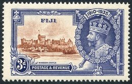 1935 Silver Jubilee 3d, Variety 'lightning Conductor From Chapel Roof,' Fresh M (not Cat By SG). Scarce. SG.244var. (1) - Other & Unclassified