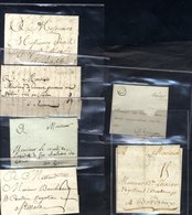 1740-90 Pre-stamp Covers (12) Marks Incl. Rennes, Quimper Etc. - Other & Unclassified