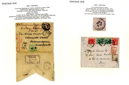 1851-1996 Postage Dues, Collection Of Covers In Box Commencing With 1851 25c & 30c H/stamps, Then The 1859 10c & 15c Imp - Autres & Non Classés