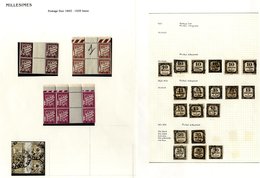 1859-1971 Postage Dues M & U Collection On Leaves With 1859 Imperf Issues, 1881 2fr Red-brown, 1893 To 3fr Incl. 30c & 2 - Autres & Non Classés