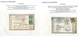 1873-1907 Postal Stationery M & U Collection Of Cards, Envelopes, Letter Cards & Newspaper Wrappers, Some Uprated, Writt - Other & Unclassified