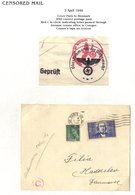 1940-47 WWII Miscellaneous Collection Of Cards/covers Containing P.O.W & Suspended Mail; German Feldpost & Items To Vari - Other & Unclassified