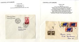 1946-96 Collection Of Commemorative Council Of Europe & UNESCO Covers On Leaves; Also Section Of M & U Stamps For Same I - Autres & Non Classés