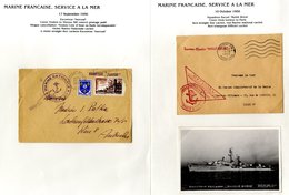 1956-2002 Naval Postwar Collection Of Covers, Written-up On Leaves Bearing Named Ship Cachets (31) & Naval Base H/stamps - Autres & Non Classés