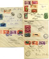 SOMALI COAST 1930-35 First Flight Covers (5), 1930 Oct 31st Coronation Flight Djibouti - Addis Ababa Reg Cover, 1931 Jun - Other & Unclassified