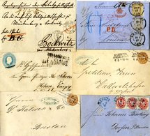 PRUSSIA Group Of Covers From 1913 Cronstadt Entire, Other Pre-stamp, Registered Postal Receipt, 1869 N. German Confedera - Other & Unclassified