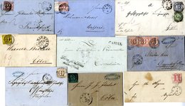 THURN & TAXIS 1805-66 Postal History Selection Of 23 Items Incl. Pre-stamp (4), Single Frankings (8), Two Stamp Franking - Autres & Non Classés