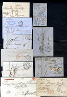 1800-50's Interesting Range Of Material With Parcel Letters, Early Registered  Items Incl. Chalk Grille Cover 1810, Vari - Other & Unclassified