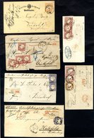 1872-74 Eagle Frankings, Range Of Covers/cards With Various Frankings Incl. ½gr (4), 1gr (10), 2gr Single & Pair On Two  - Other & Unclassified