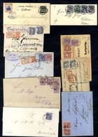 1875-1900 Substantial Lot Of Commercial Mail With Good Variety Of Frankings With 1875 Eagles 10pf & 20pf (shades) Incl.  - Autres & Non Classés