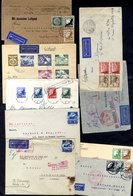 1930's Airmail Covers To South America (11) Incl. Uncommon To Peru & Uruguay Plus 1938 German Item Sent Via Air France;  - Other & Unclassified