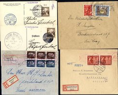 Third Reich Accumulation Of 35 Covers Or Cards Incl. Mi. Block II On Cover With Schlegel Cert, Censored Items, Philateli - Autres & Non Classés