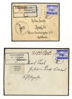 1943-44 Range Of Feldpost Covers Bearing Military Field Post Ultramarine 'Junkers' Stamps With Local Red Overprint (Mi.7 - Altri & Non Classificati
