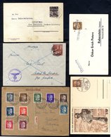 WWII Occupations Group Of Covers Incl. Poland (13) With Uncommon 24pf Stationery Cards (2 Different) & Registered Items; - Altri & Non Classificati