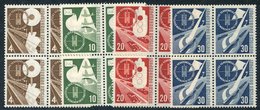 1953 Transport Set In UM Blocks Of Four, SG.1093/6. (16) Cat. £380+ - Other & Unclassified