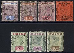 1889 CCA 5s, 10s (both Shades) & 20s Dull Mauve & Black Red FU, SG.22, 23, 23a & 25, 1898-1902 CCA 2s, 5s & 10s FU, SG.3 - Other & Unclassified