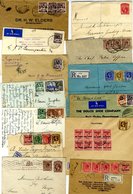 1915-38 Range Of KGV/KGVI Covers Or Stationery Incl. Uprated, Registered, First Flight, Censored Etc, Various Frankings  - Autres & Non Classés