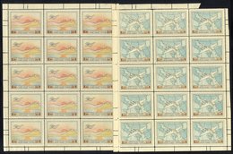 1926 2d & 5d Airs In Complete Sheets Of 15, Reinforced With Hinges In Places Leaving Twelve In Each Sheet UM, SG.406/8,  - Andere & Zonder Classificatie