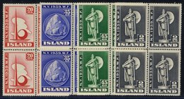 1939 New York World's Fair Set In Fine M Blocks Of Four (2x UM In Each Block), SG.238/41. (16) Cat. £220 - Autres & Non Classés