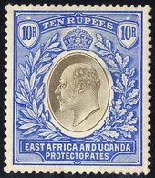 EAST AFRICA & UGANDA 1904-07 MCCA 10r Grey & Ultramarine, Fine M, SG.31. (1) Cat. £375 - Other & Unclassified