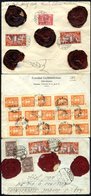 1935 Reg Cover From Mazeikiai To Vienna, Reverse Bears Three Large Red Seals & 10c (2) SG.400, 1L (2) SG.404, 1935 Reg C - Autres & Non Classés