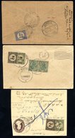 1927-30 Three Envelopes From India To Singapore Or Penang With Insufficient Postage Resulting In Straits Postage Dues Ap - Other & Unclassified