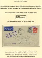 AIRMAILS 1930's-modern Written Up Collection From Early Flights (9) From The 1930's Plus Around 50 More Modern  First Fl - Otros & Sin Clasificación