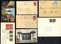 1890-1939 Covers Or Cards (17), Ten Of Which Cancelled At Tangier, Others At Fez, Casablanca, Rabat, Mazagan & Tetuan. - Other & Unclassified